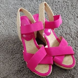 Size 7 Women's Hot Pink Espadrilles